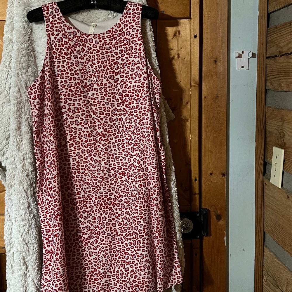 Ladies cheetah print dress